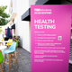 The health testing area